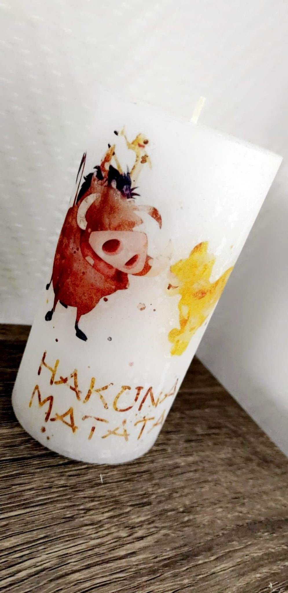 Bougie Personnalisable Hakuna Matata