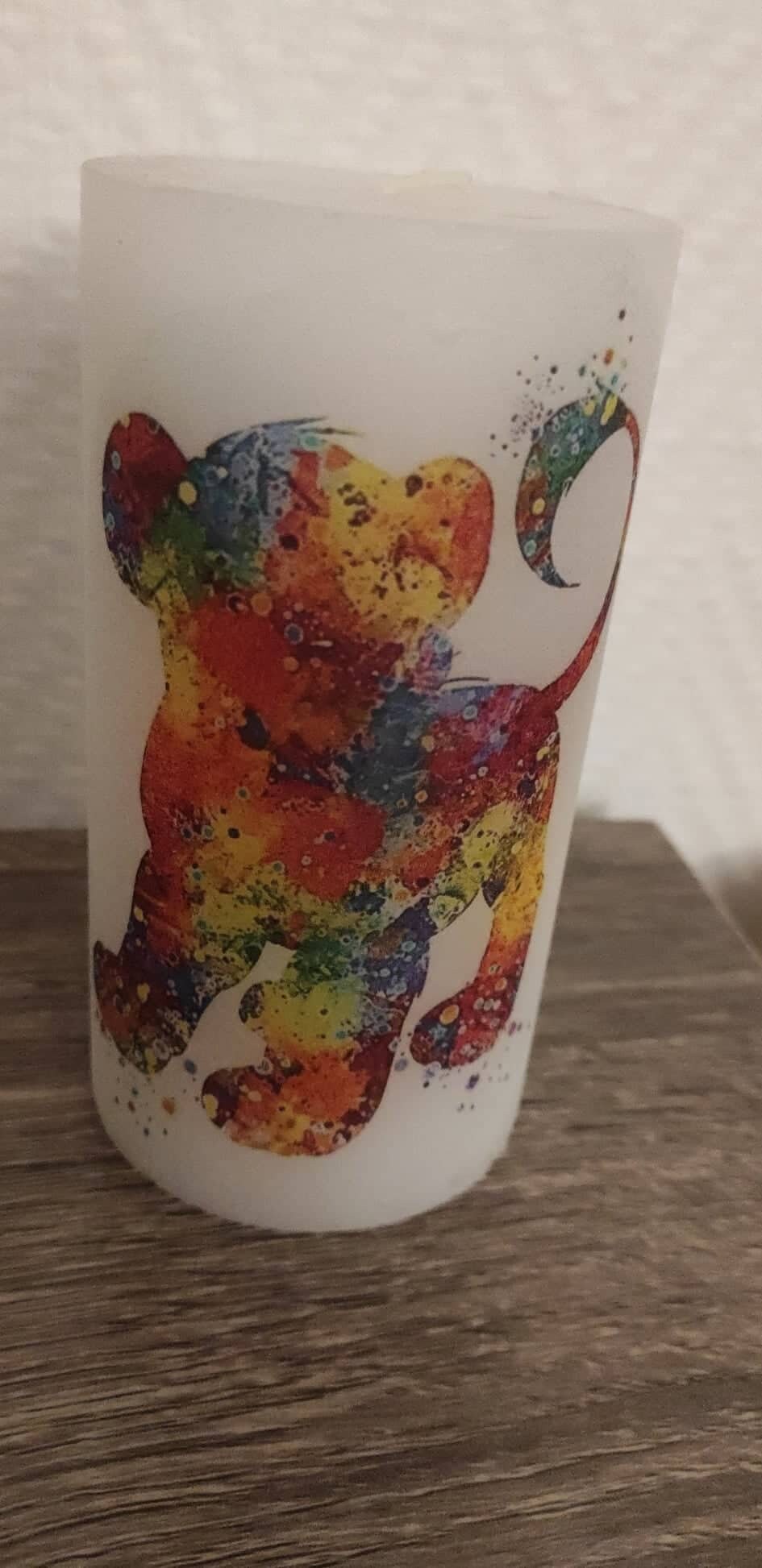 Bougie Personnalisable Le Roi Lion
