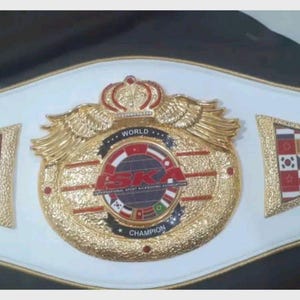 Cinturón del Campeonato Mundial de KickBoxing de ISKA