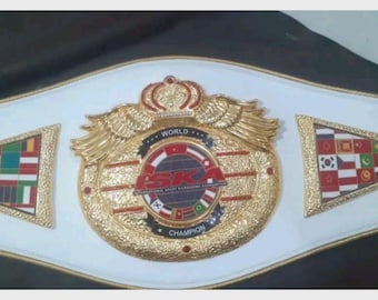 ISKA WORLD KickBoxing Championship Title Belt