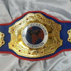 WKB World Kick Boxing Championship Wrestling Belt Adult Size Title