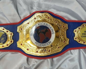 WKB World Kick Boxing Championship Wrestling Belt Adult Size Title