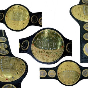IWGP WORLD HEAVYWEIGHT wrestling championship title belt