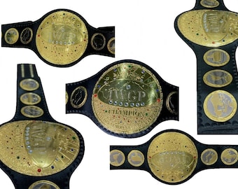 IWGP WORLD HEAVYWEIGHT wrestling championship title belt