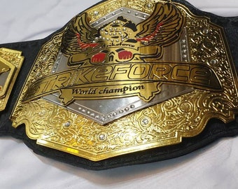 STRIKE FORCE WORLD wrestling championship title belt