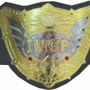 IWGP V5 WORLD HEAVYWEIGHT wrestling championship title belt