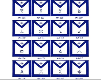 BLUE LODGE OFFICER Schürze Set, Freimaurer Blue Lodge Schürze Geschenk für Hütte