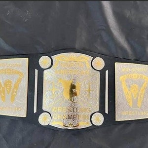 North American Mid South Wrestling Championship Title Belt