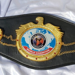 WKF WORLD KICK Boxing Federation Championship Title Belt