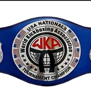 USA Nationals World Kick Boxing Tournament Championship Title Belt