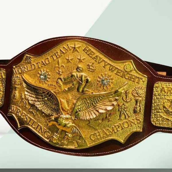 NWA World Tag Team Heavyweight Championship Title Belt