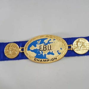 EBU WORLD BOXING championship title belt