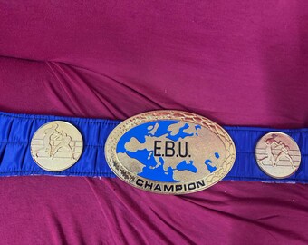 EBU WORLD BOXING championship title belt