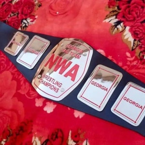 Cinturón de título del campeonato de lucha en parejas de NWA GEORGIA