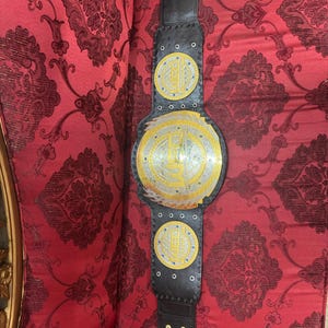 WEC WORLD EXTREME Cage Wrestling Championship Title Belt image 4