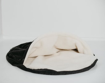 Couvre-lit pour chien Lavable en peluche pour chien, niche pour chien séparée