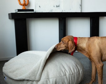 Luxury Dog Bed with Removable Cover - for Dogs That Love to Burrow Your Bed