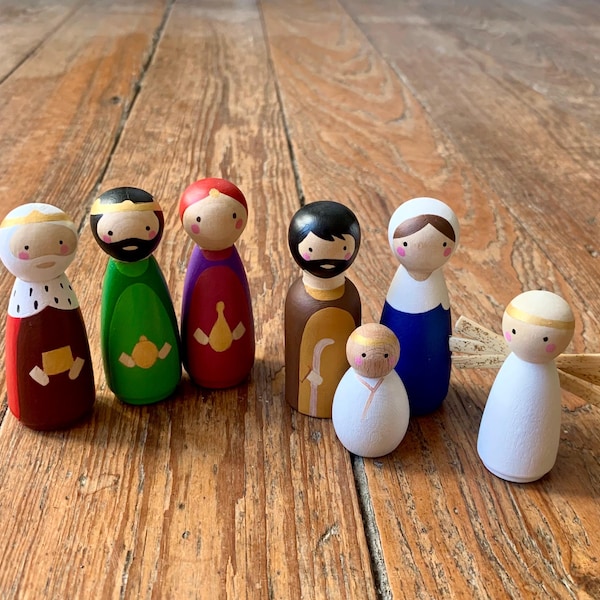 Weihnachtskrippe - Pegdoll