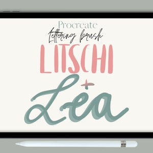 Procreate lettering brush  calligraphy ipad lettering digital lettering modern brushes pinsel handlettering brushpen digital