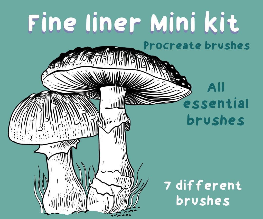 Fine Liners Kit Fine Liner Brush Kit Procreate Brushes Essential Fine Liner Inker Mini ...