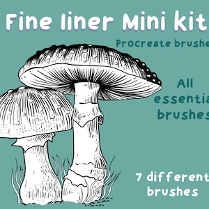 Fine Liner Brush Kit Procreate Brushes essential Fine Liner Inker Mini Kit