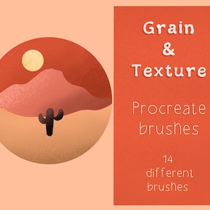 Procreate graan- en textuurborstels 14 verschillende textuurborstels essentieel