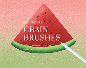 Procreate grain brush for grain texture set of 2digital download / instant ipad malen pinsel shadow texturing brush digital brush