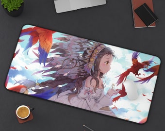Anime Girl Large Desk Mat: XXL Gaming Mouse Pad
