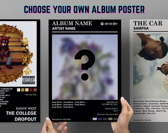 Custom Music Album Poster Set: Personalized Art (Digital Download)