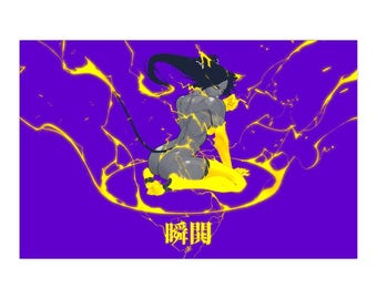 Yoruichi Stepping on Kon Print
