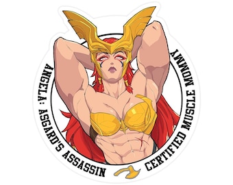 Certified Muscle Mommy: Angela Sticker