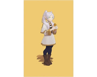 Frieren Eating Print