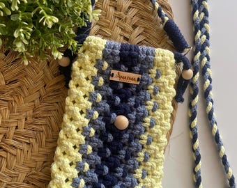 Boho Macrame Shoulder Bag | Handmade Statement Bag | Woven Cotton Crossbody Bag | Bohemian Bag Festival | Artisan Macrame Purse