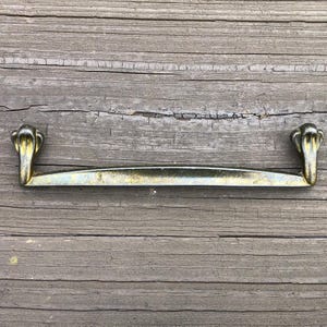 Brass Finish Drawer Pulls Mid Century LARGE 8 AVAILABLE, Mid Century Modern Dresser Pulls