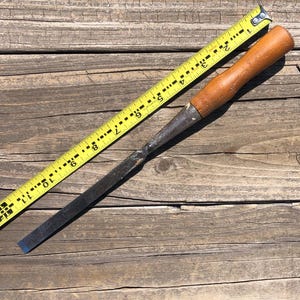 Vintage Firmer Socket Chisel 1/2 Inch, 12-1/2 " long