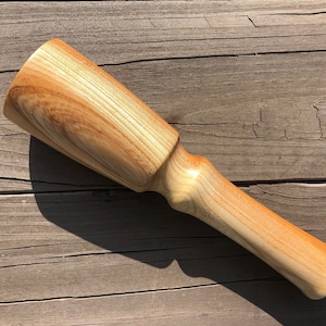 Wood Carving Mallet 13 Oz Cherry Mallet, Carvers Mallet, Gift For Dad Mom, Tenons, Dovetails, Hand Crafted, Leather Work, Woodworking