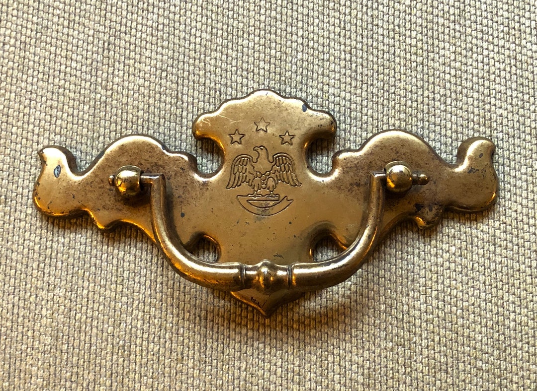 Vintage Brass Finish Chippendale Eagle Drawer Pulls 3 AVAILABLE