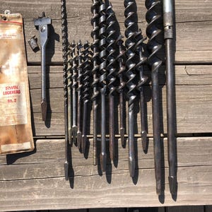 Millers Falls No 30-14" Brace 12 Bits, Irwin Expansive Bit, Greenlee Extension Bit bild 4