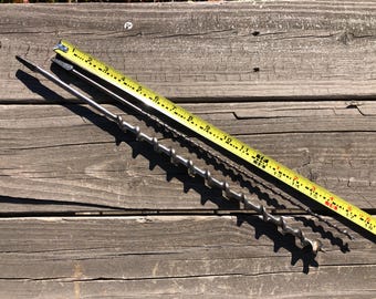 Vintage Irwin Auger Bit Set, 18 inch Long, No 4 & 11