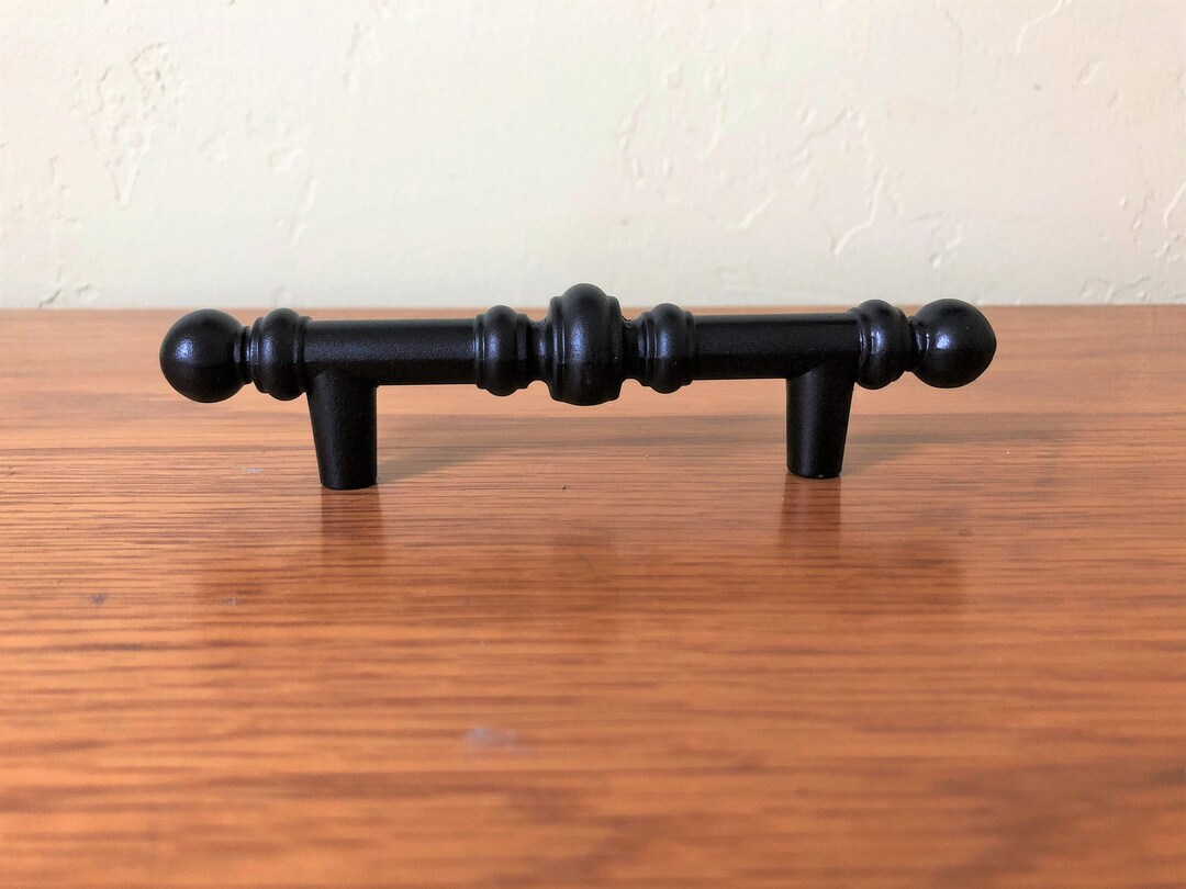 Vintage Black Drawer Pulls Sets of 5 Gothic Dresser Pulls Etsy