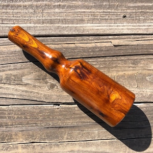 Wood Carving Mallet 15 Oz Cherry Mallet, Carvers Mallet, Gift For Dad Mom, Tenons, Dovetails, Hand Crafted Leather Woodworking