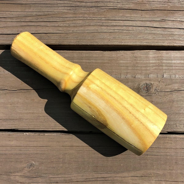 Mazo de talla de madera de naranja Osage hecho a mano 20 Oz, mazo de talladores, regalo para papá mamá, espigas, colas de milano, hecho a mano, carpintería de cuero
