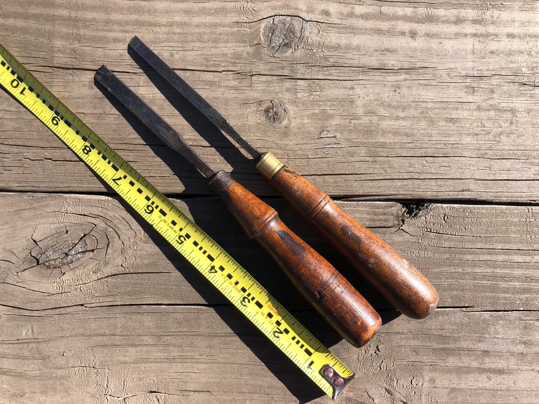 Vintage Buck Bros 1/4 Inch and Moulson Brothers 3/8 Inch Chisels ...