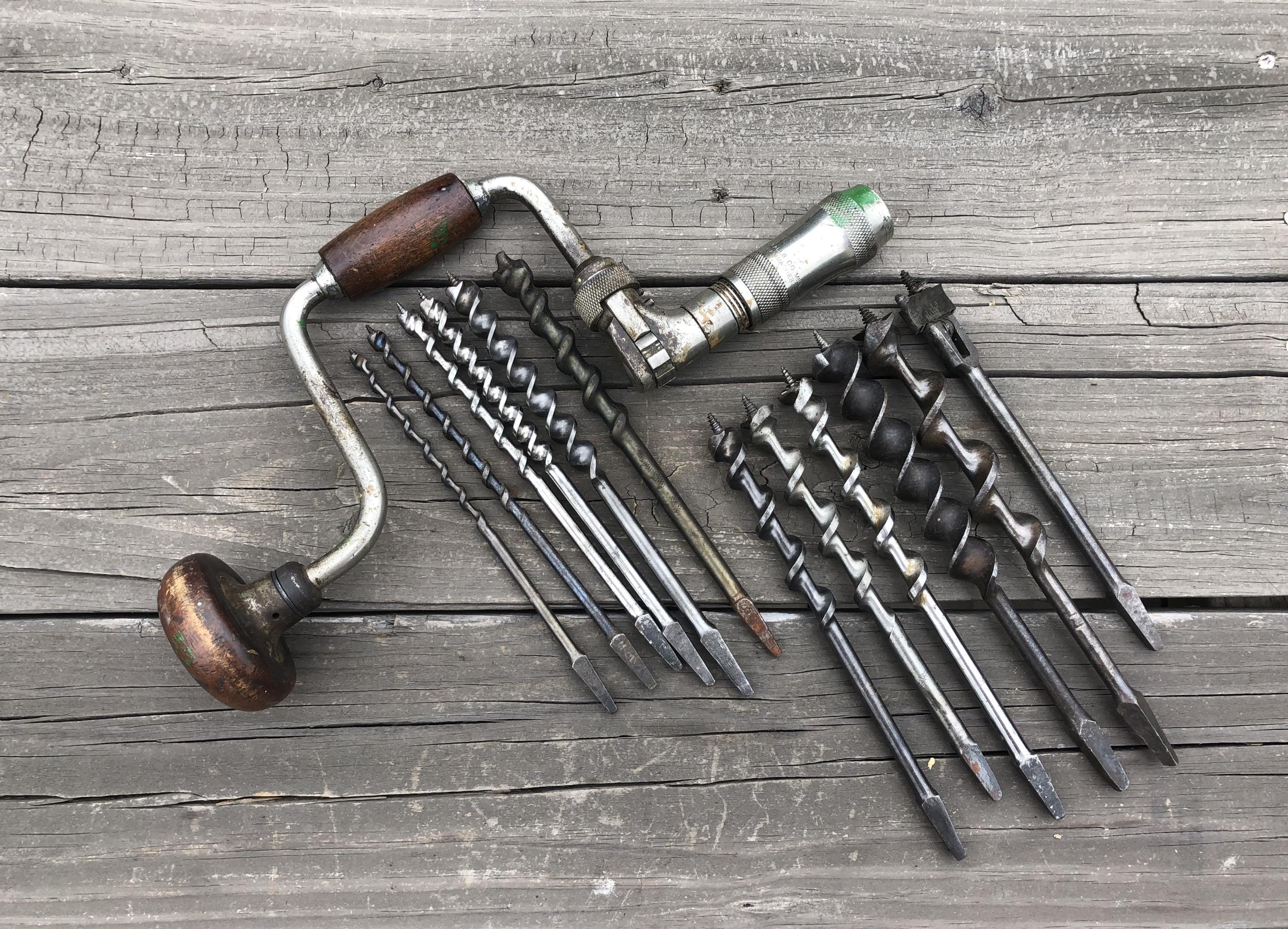 Vintage Millers Falls No 82 Inch Auger Brace Wood Drill Driver