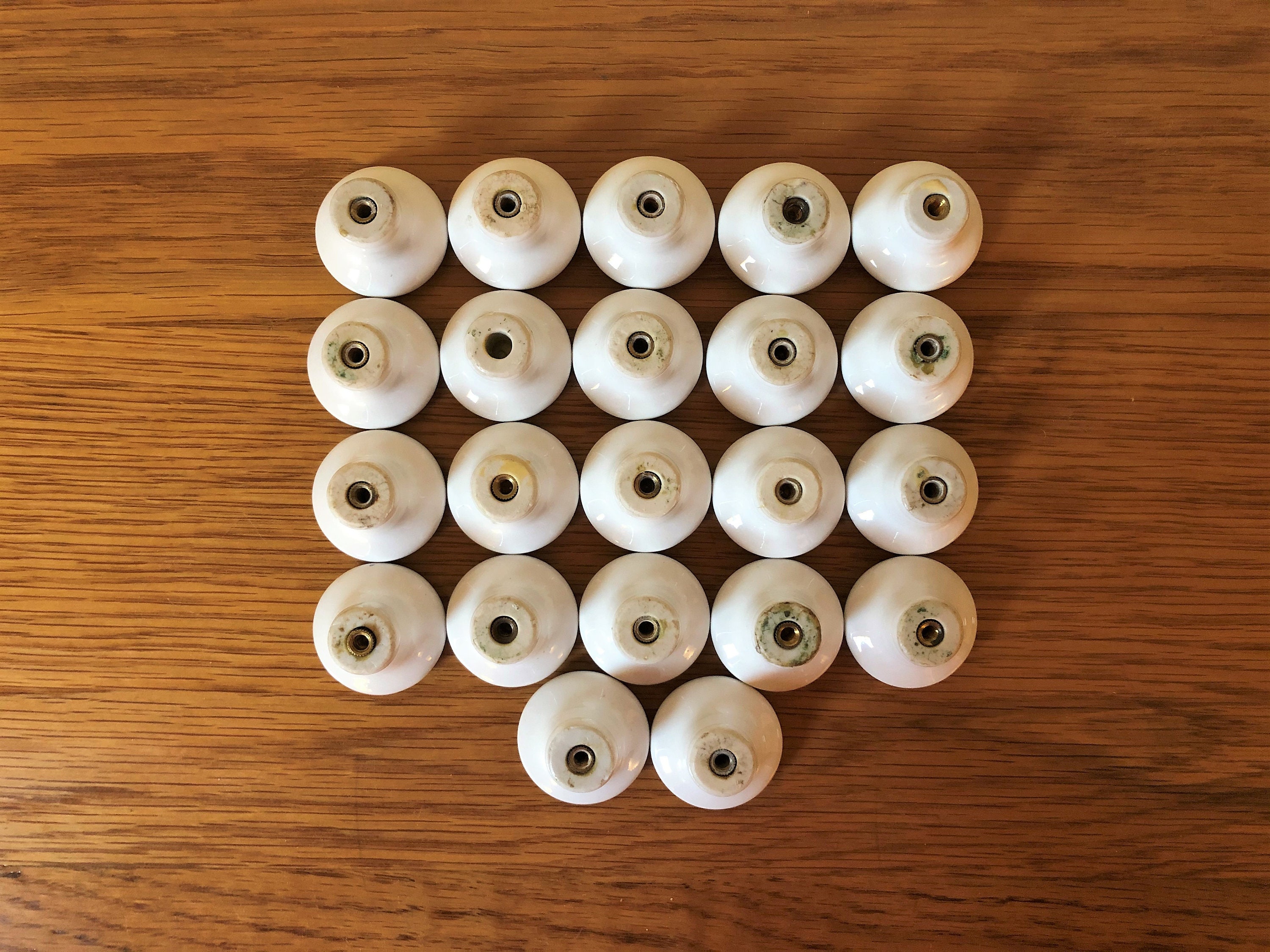 Vintage White Ceramic Drawer Knobs Fruit Lots of 3 Dresser Etsy