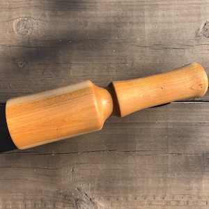 Wood Carving Mallet 11 Oz Cherry Mallet, Carvers Mallet, Gift For Dad Mom, Tenons, Dovetails, Hand Crafted Leather Woodworking