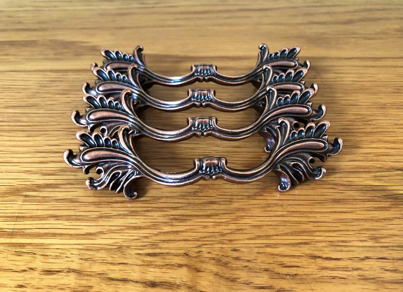 French Provincial Drawer Pulls Copper Finish 3 AVAILABLE Etsy