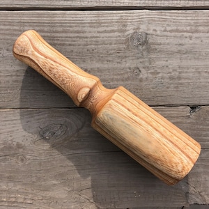 Cherry Wood Carving Mallet 15 Oz, Carvers Mallet, Gift For Dad Mom Woodworker, Recycled Wood, Hand Crafted, Leather Work, Woodworking