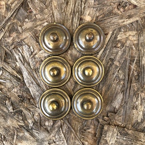 Vintage Brass Drawer Pulls Drop Bail Rosettes 2 AVAILABLE, LARGE Victorian Brass Dresser Pulls, Handles, Cabinet Pulls, 6 Centers image 9