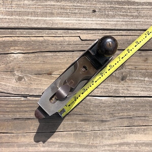 Vintage Stanley No 2 Smoothing Plane, V Logo Unplugged, Gift For Mom Dad Woodworking Plane